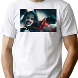 Terrifier 2 - Little Pale Girl Holding The Head Of Art The Clown T-Shirt for Men & Women, T-Shirts Graphic Tee - White
