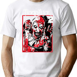 Terrifier 2 Movie T-Shirt for Men & Women, T-Shirts Graphic Tee - White