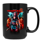 Terrifier 2 No Escape Black Coffee Mug, Gift Coffee Mug