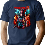 Terrifier 2 No Escape Premium Heavyweight Cotton T-Shirt - Navy