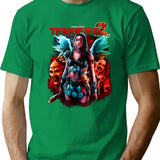 Terrifier 2 No Escape Premium Heavyweight Cotton T-Shirt - Green