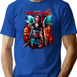 Terrifier 2 No Escape Premium Heavyweight Cotton T-Shirt - Blue