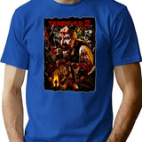 Terrifier 2 Poster T-Shirt for Men & Women, T-Shirts Graphic Tee - Blue
