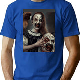 Terrifier 2- The Little Pale Girl Graphic T-Shirt for Men & Women, T-Shirts Graphic Tee - Blue