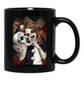 Terrifier 2- The Little Pale Girl and Art The Clown Black Coffee Mug, Gift Coffee Mug - Black