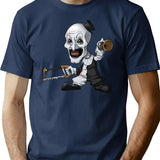 Terrifier 2 (8) T-Shirt for Men & Women, T-Shirts Graphic Tee - Navy