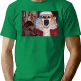 Terrifier 3 Art The Christmas Clown 688 Premium Heavyweight Cotton T-Shirt - Green