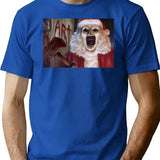 Terrifier 3 Art The Christmas Clown 688 Premium Heavyweight Cotton T-Shirt - Blue