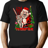 Terrifier 3 Art The Clown Christmas T-Shirt for Men & Women, T-Shirts Graphic Tee - Black