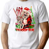 Terrifier 3 Art The Clown Christmas T-Shirt for Men & Women, T-Shirts Graphic Tee - White