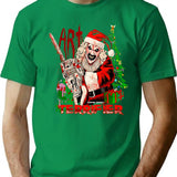 Terrifier 3 Art The Clown Christmas T-Shirt for Men & Women, T-Shirts Graphic Tee - Green
