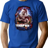 Terrifier 3 Art The Clown Movie T-Shirt for Men & Women, T-Shirts Graphic Tee - Blue