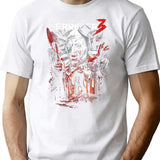 Terrifier 3 Heads Will Roll Premium Heavyweight Cotton T-Shirt - White