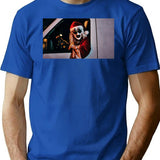 Terrifier 3 Horror Christmas Clown T-Shirt for Men & Women, T-Shirts Graphic Tee - Blue