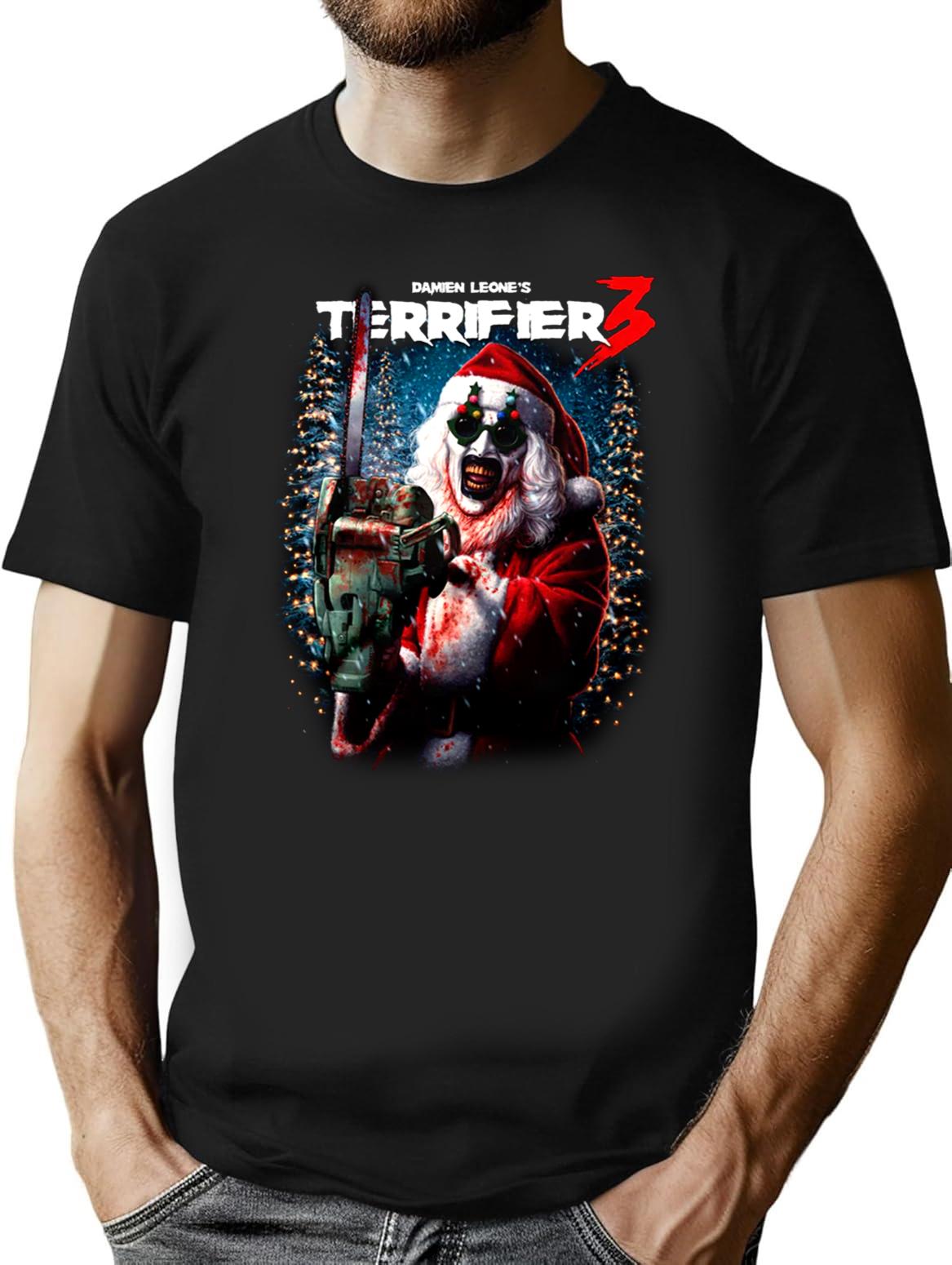 Terrifier 3 Merry Mayhem Premium Heavyweight Cotton T-Shirt - Black