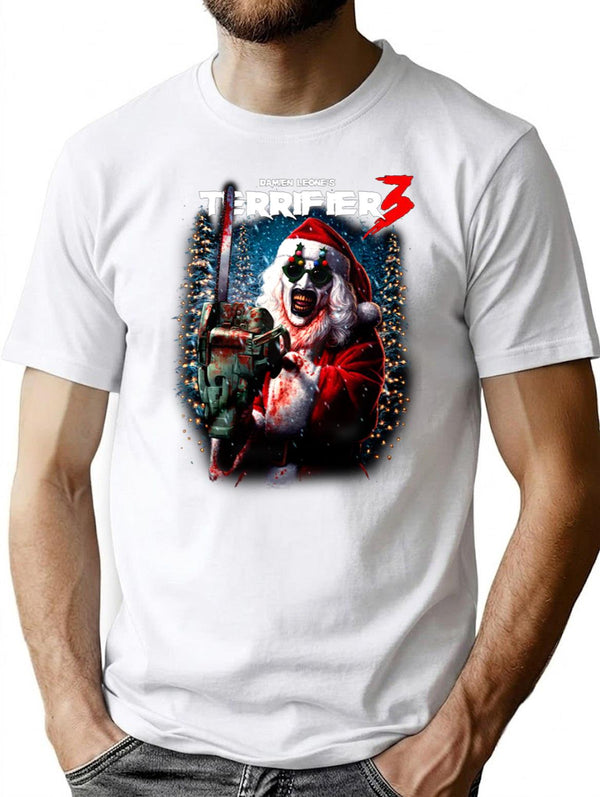 Terrifier 3 Merry Mayhem Premium Heavyweight Cotton T-Shirt - White