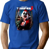 Terrifier 3 Merry Mayhem Premium Heavyweight Cotton T-Shirt - Blue
