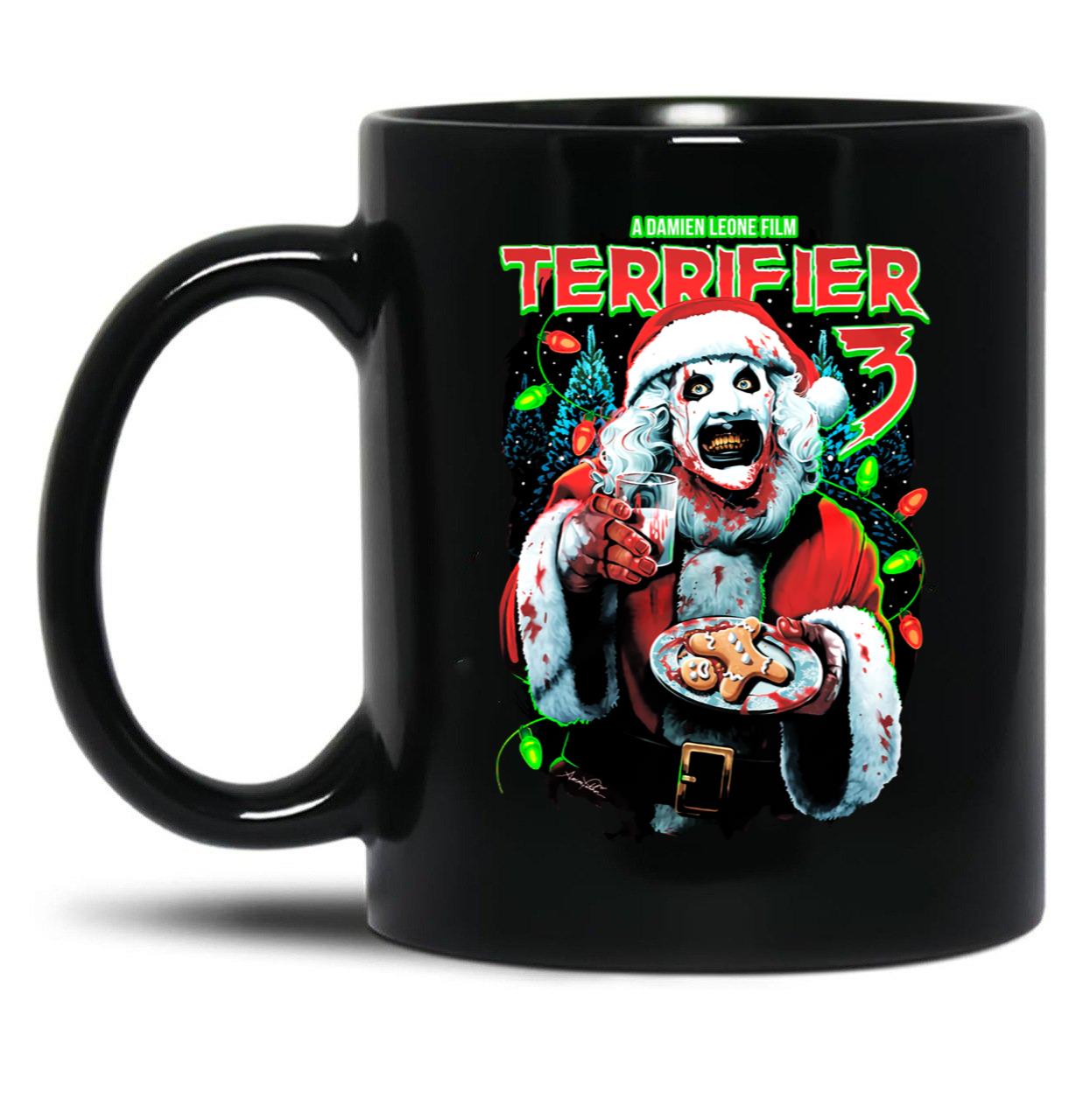 Terrifier 3 Milk and Carnage Black Coffee Mug, Gift Coffee Mug