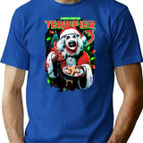 Terrifier 3 Milk and Carnage Premium Heavyweight Cotton T-Shirt - Blue