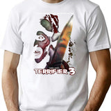 Terrifier 3 Movie Retro T-Shirt for Men & Women, T-Shirts Graphic Tee - White