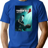 Terrifier 3 Poster Movie T-Shirt for Men & Women, T-Shirts Graphic Tee - Blue