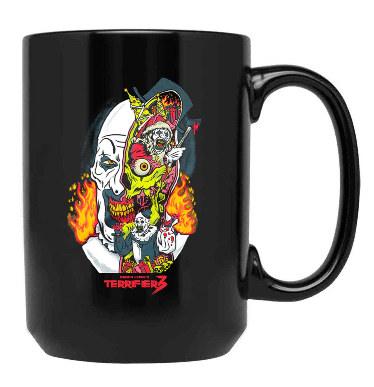 Terrifier 3 Season of Slaughter Black Coffee Mug, Gift Coffee Mug