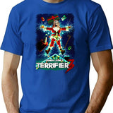 Terrifier 3 - Terrifier Christmas T-Shirt for Men & Women, T-Shirts Graphic Tee - Blue