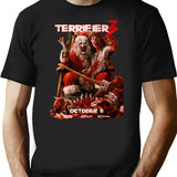 Terrifier 3 Vintage T-Shirt for Men & Women, T-Shirts Graphic Tee - Black