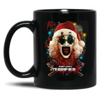 Terrifier 3 Yuletide Terror Black Coffee Mug, Gift Coffee Mug