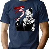 Terrifier 3 (12) T-Shirt for Men & Women, T-Shirts Graphic Tee - Navy
