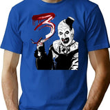 Terrifier 3 (12) T-Shirt for Men & Women, T-Shirts Graphic Tee - Blue