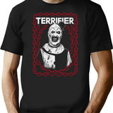 Terrifier Art The Clown Gothic T-Shirt for Men & Women, T-Shirts Graphic Tee - Black
