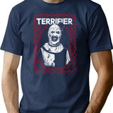Terrifier Art The Clown Gothic T-Shirt for Men & Women, T-Shirts Graphic Tee - Navy
