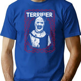 Terrifier Art The Clown Gothic T-Shirt for Men & Women, T-Shirts Graphic Tee - Blue