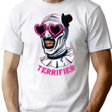 Terrifier Art The Clown Heart Glasses T-Shirt for Men & Women, T-Shirts Graphic Tee - White