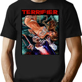 Terrifier Art The Clown Horror Movie Art T-Shirt for Men & Women, T-Shirts Graphic Tee - Black