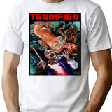 Terrifier Art The Clown Horror Movie Art T-Shirt for Men & Women, T-Shirts Graphic Tee - White