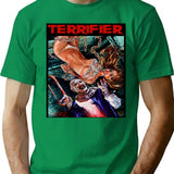 Terrifier Art The Clown Horror Movie Art T-Shirt for Men & Women, T-Shirts Graphic Tee - Green