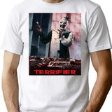 Terrifier Art The Clown Horror Movie Slasher T-Shirt for Men & Women, T-Shirts Graphic Tee - White