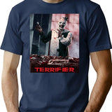 Terrifier Art The Clown Horror Movie Slasher T-Shirt for Men & Women, T-Shirts Graphic Tee - Navy
