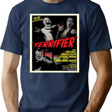 Terrifier Art The Clown Horror Poster T-Shirt for Men & Women, T-Shirts Graphic Tee - Navy