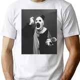 Terrifier Art The Clown Horror (2) T-Shirt for Men & Women, T-Shirts Graphic Tee - White
