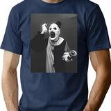 Terrifier Art The Clown Horror T-Shirt for Men & Women, T-Shirts Graphic Tee - Navy