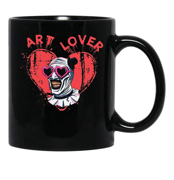 Terrifier Art The Clown Lover Black Coffee Mug, Gift Coffee Mug - Black