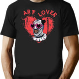 Terrifier Art The Clown Lover Premium Heavyweight Cotton T-Shirt - Black