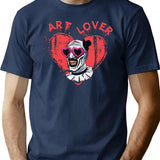 Terrifier Art The Clown Lover Premium Heavyweight Cotton T-Shirt - Navy