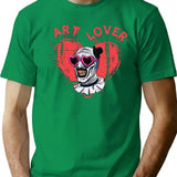 Terrifier Art The Clown Lover Premium Heavyweight Cotton T-Shirt - Green