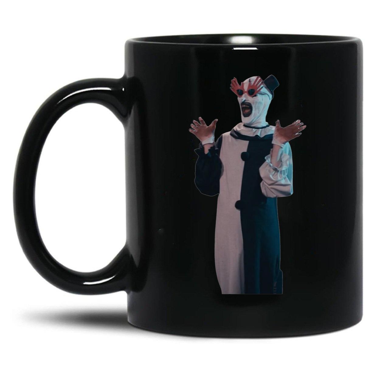 Terrifier Art The Clown Sunglasses Black Coffee Mug, Gift Coffee Mug