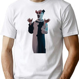 Terrifier Art The Clown Sunglasses Premium Heavyweight Cotton T-Shirt - White