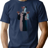 Terrifier Art The Clown Sunglasses Premium Heavyweight Cotton T-Shirt - Navy